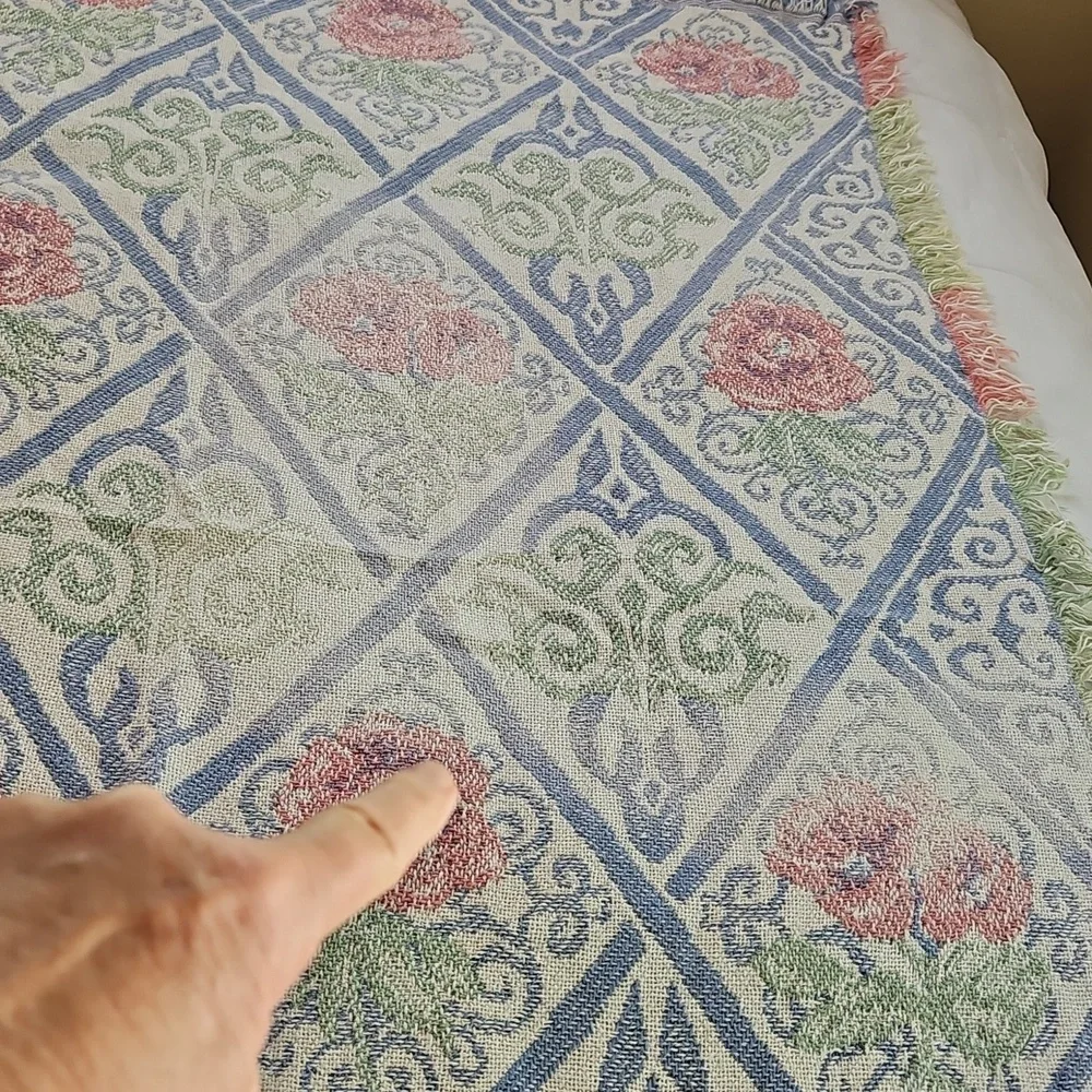 Floral Patterned Throw Blanket